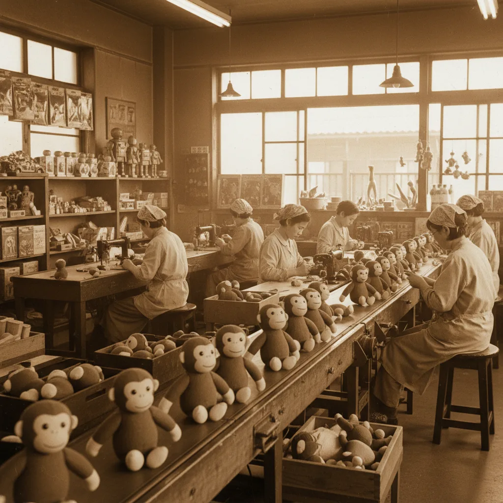 Usine Sekiguchi au Japon en 1974 — naissance du Monchhichi